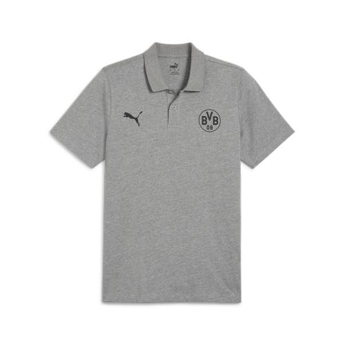 Puma BVB ESS Polo - medium gray heather (Grösse: L) von Puma