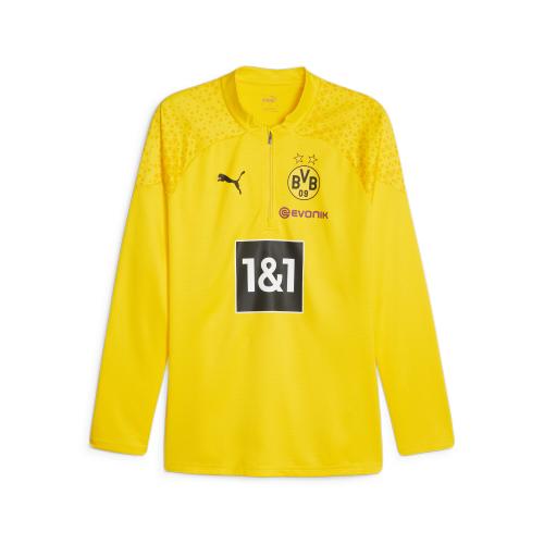 Puma BVB Training 1/4 Zip Top w/ sponsor - cyber yellow (Grösse: 3XL) von Puma