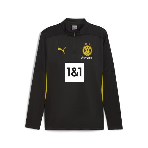 Puma BVB Training 1/4 Zip Top with Sponsor - puma black (Grösse: 3XL) von Puma