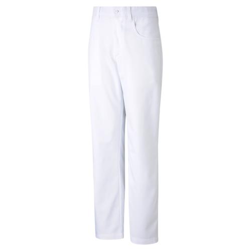 Puma Boys 5 Pocket Pant - bright white (Grösse: 116) von Puma