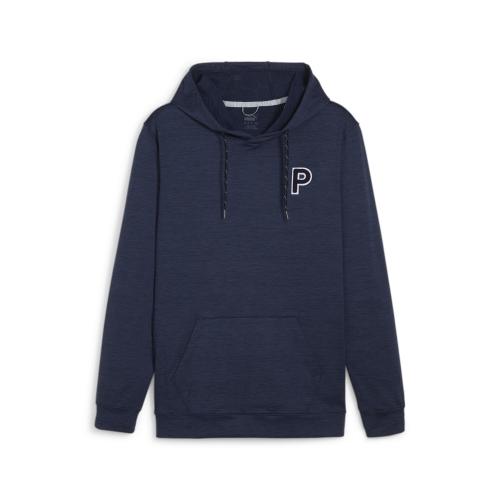 Puma Cloudspun Patch Hoodie - deep navy heather (Grösse: XS) von Puma