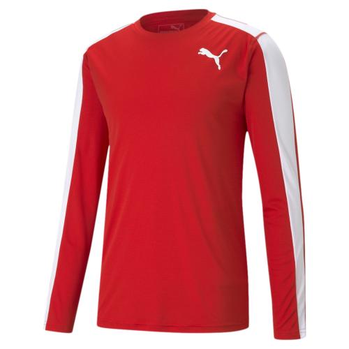 Puma Cross the Line LS Y - Puma Red-Puma White (Grösse: 152) von Puma