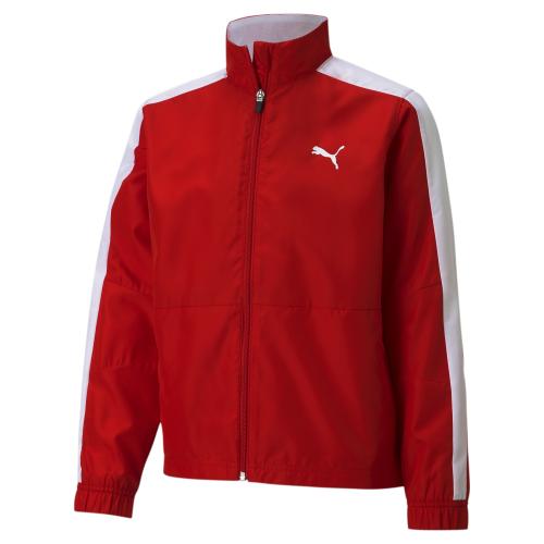 Puma Cross the Line Warm Up Jacket 2.0 Y - Puma Red-Puma White (Grösse: 164) von Puma