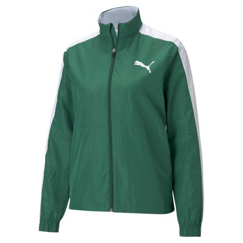 Puma Cross the Line Warm Up Jacket W 2.0 - Power Green-Puma White (Grösse: L) von Puma