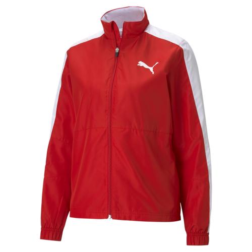 Puma Cross the Line Warm Up Jacket W 2.0 - Puma Red-Puma White (Grösse: XS) von Puma