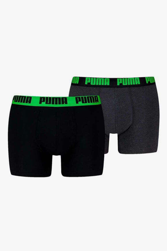 Puma Doppelpack Boxershorts | Black + Green Pop | Herren  | XL von Puma