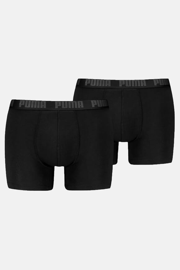 Puma Doppelpack Boxershorts | Black + Phantom | Herren  | L von Puma