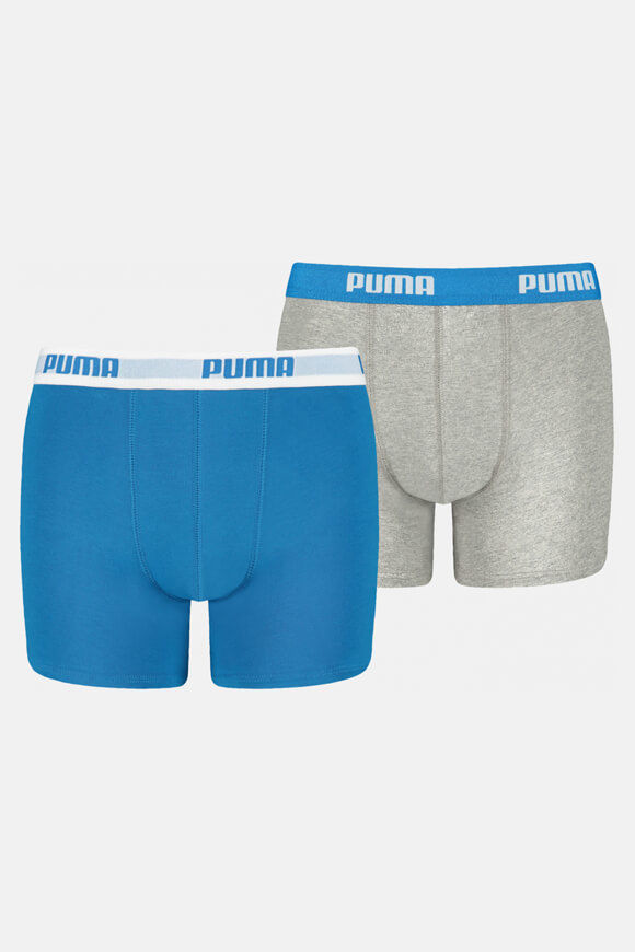 Puma Doppelpack Boxershorts | Blue + Grey | Jungen  | 140 von Puma