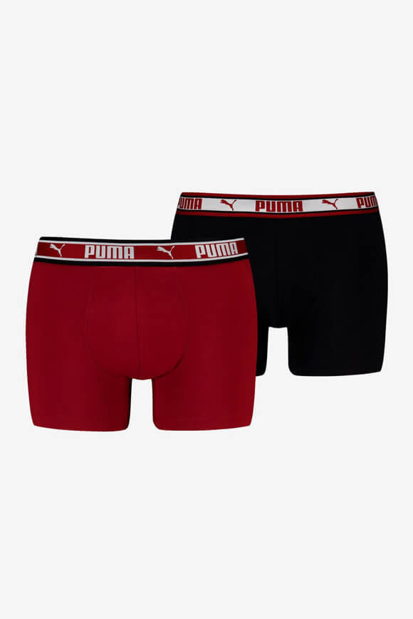 Puma Doppelpack Boxershorts | Burgundy | Herren  | S von Puma