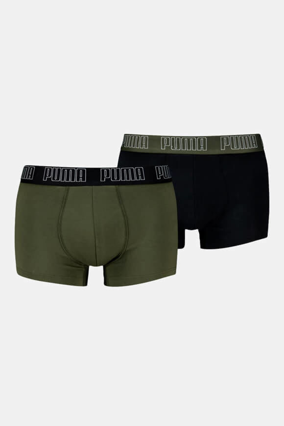 Puma Doppelpack Boxershorts | Forest Night | Herren  | L von Puma