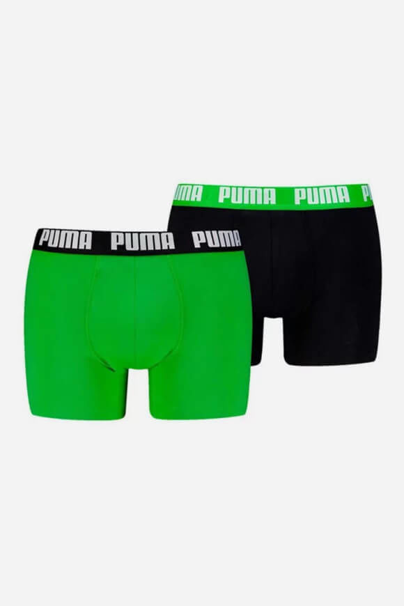 Puma Doppelpack Boxershorts | Green + Black | Herren  | S von Puma