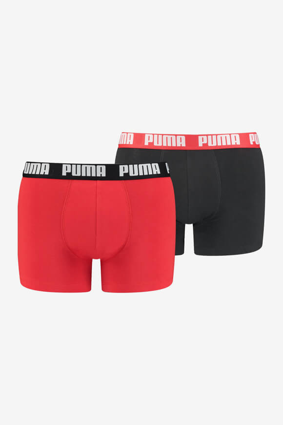 Puma Doppelpack Boxershorts | Red + Black | Herren  | XL von Puma