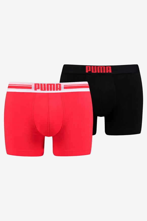 Puma Doppelpack Boxershorts | Red + Black | Herren  | XL von Puma