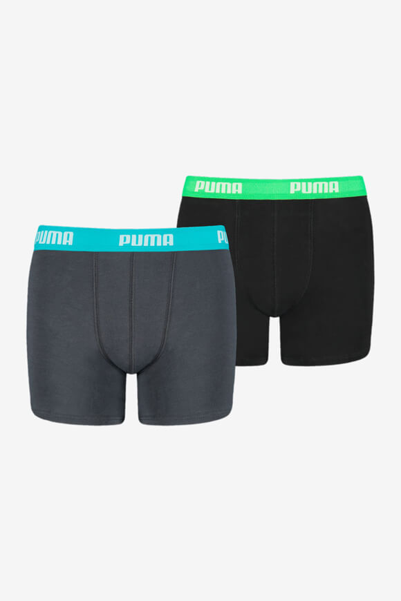 Puma Doppelpack Boxershorts | Schwarz + Anthrazit | Jungen  | 140 von Puma