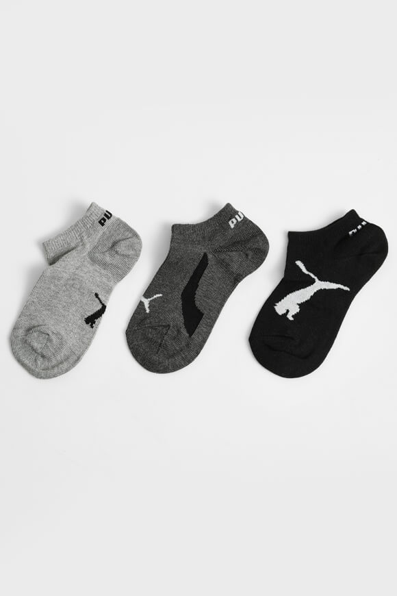 Puma Dreierpack Kids Socken | Grey + Black + Anthracite | Jungen  | EU31-34 von Puma