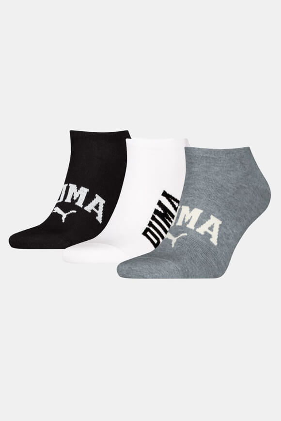 Puma Dreierpack Socken | Grey + White + Black | Herren  | EU43-46 von Puma