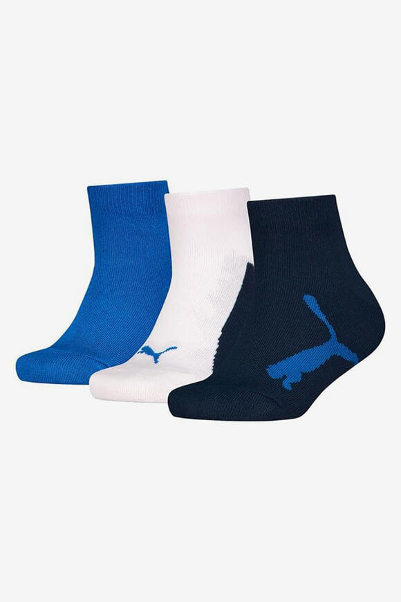 Puma Dreierpack Socken | Navy + White + Strong Blue | Jungen  | EU31-34 von Puma