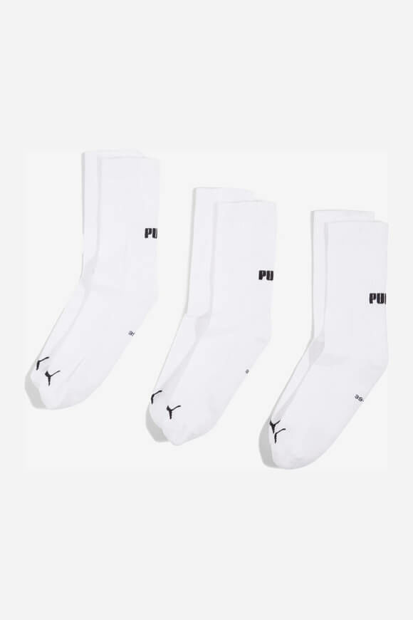 Puma Dreierpack Socken | White | unisex  | EU43-46 von Puma