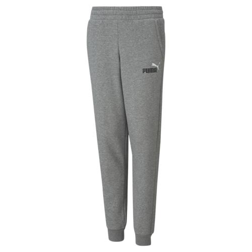 Puma ESS+ 2 Col Logo Pants FL cl B - medium gray heather (Grösse: 104) von Puma