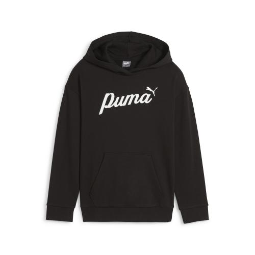 Puma ESS+ Script Hoodie TR G - puma black (Grösse: 176) von Puma