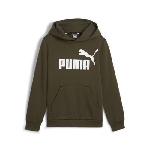 Puma ESS Big Logo Hoodie FL B - dark olive (Grösse: 128) von Puma