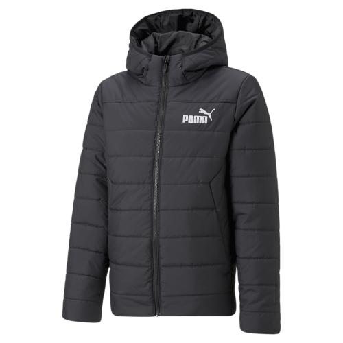 Puma ESS Hooded Padded Jacket - puma black (Grösse: 140) von Puma