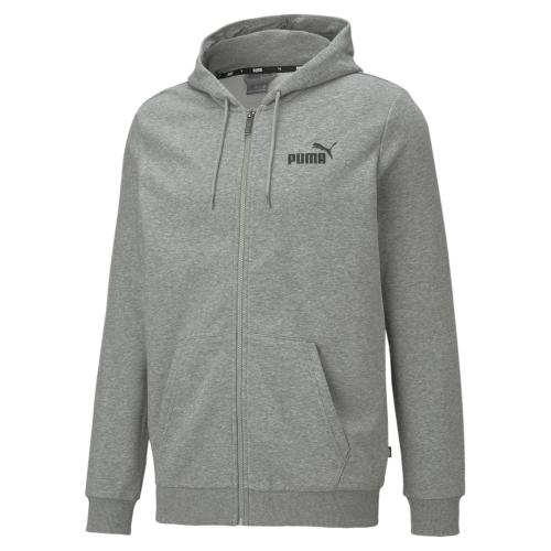 Puma ESS Small Logo FZ Hoodie TR - Medium Gray Heather (Grösse: L) von Puma