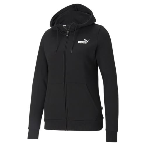 Puma ESS Small Logo Full-Zip Hoodie FL - puma black (Grösse: M) von Puma