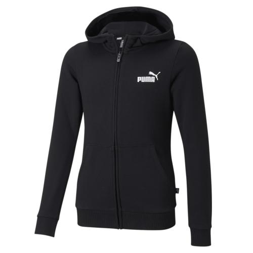 Puma ESS Small Logo Full-Zip Hoodie TR G - puma black (Grösse: 128) von Puma