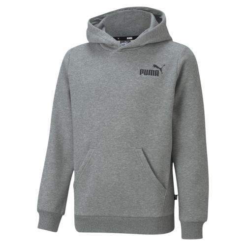 Puma ESS Small Logo Hoodie FL B - medium gray heather (Grösse: 140) von Puma