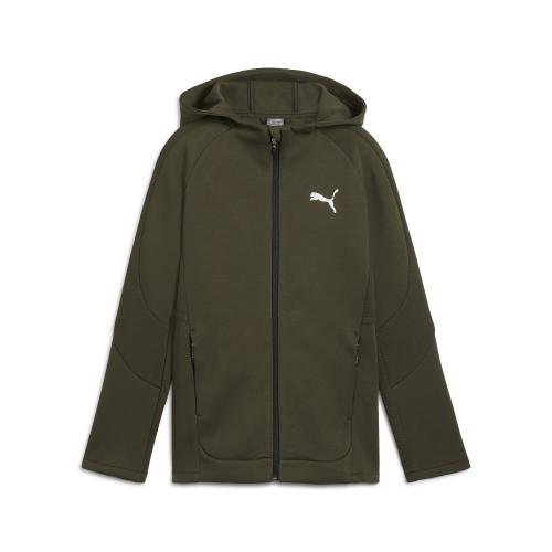 Puma EVOSTRIPE FZ Hoodie DK B - dark olive (Grösse: 128) von Puma