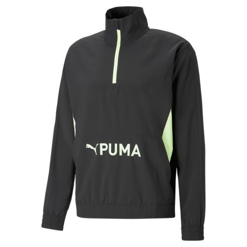 Puma Fit Heritage Woven 1/2 Zip - puma black (Grösse: M) von Puma