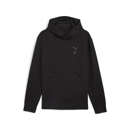 Puma M SEASONS Logo Tech Hoody - puma black (Grösse: L) von Puma