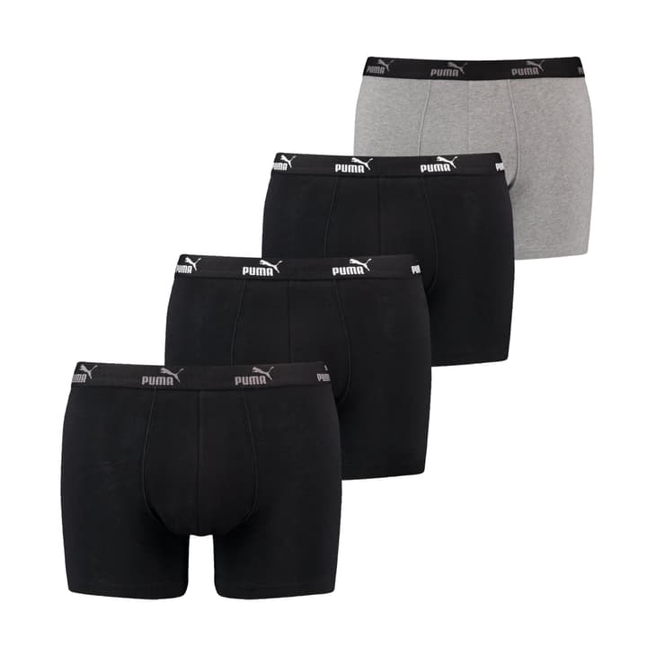 Puma M Solid Boxer 4P Boxershorts schwarz Puma M Solid Boxer 4P Boxershorts schwarz von Puma