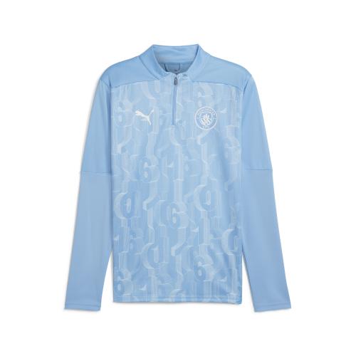 Puma MCFC Prematch 1/4 Zip Top - team light blue (Grösse: XXL) von Puma