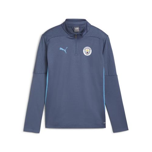 Puma MCFC Training 1/4 Zip Top Jr - inky blue (Grösse: 140) von Puma