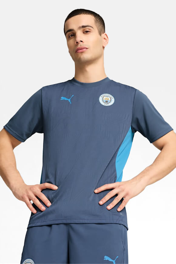 Puma Manchester City T-Shirt | Inky Blue + Magic Blue | Herren  | M von Puma