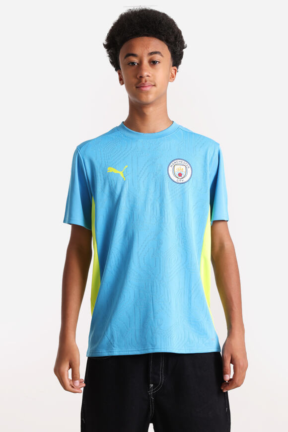 Puma Manchester City T-Shirt | Magic Blue + Yellow Glow | Jungen  | 152 von Puma