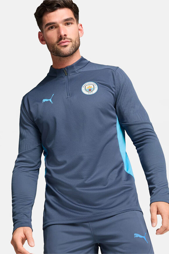 Puma Manchester City Trainingsshirt | Inky Blue + Magic Blue | Herren  | L von Puma