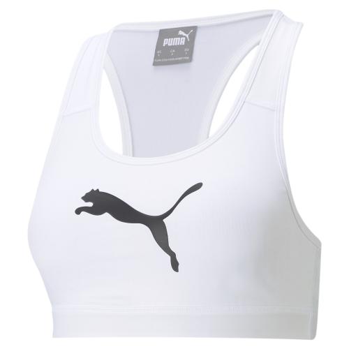 Puma Mid Impact 4Keeps Bra - Puma White-black BIG CAT (Grösse: L) von Puma