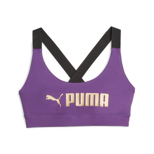 Puma Mid Impact Puma Fit Bra - purple pop (Grösse: S) von Puma