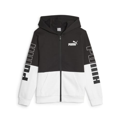 Puma POWER Colorblock Full-Zip Hoodie FL B - puma black (Grösse: 152) von Puma