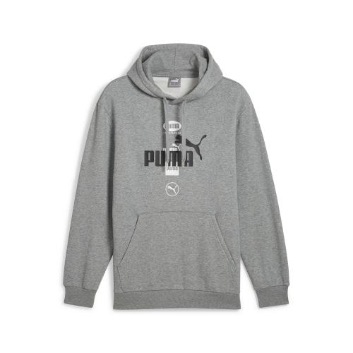 Puma POWER Graphic Hoodie FL - medium gray heather (Grösse: XL) von Puma