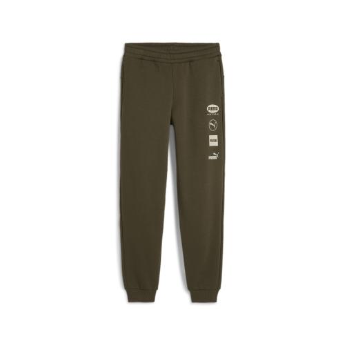 Puma POWER Graphic Sweatpants FL cl B - dark olive (Grösse: 128) von Puma