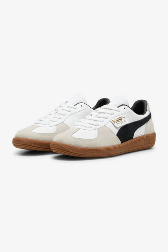 Puma Palermo Sneaker | White + Vapor Gray + Gum | Herren | EU40.5 Puma Palermo Sneaker | White + Vapor Gray + Gum | Herren | EU40.5 von Puma