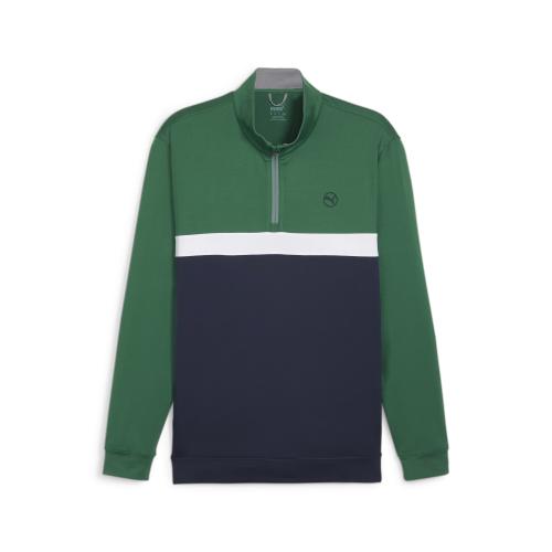 Puma Pure Colorblock 1/4 Zip - vine (Grösse: XL) von Puma