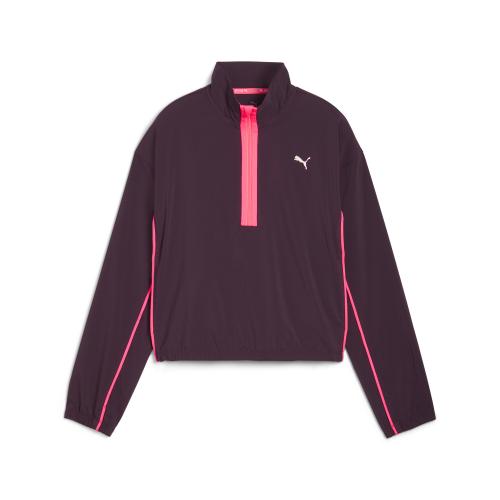 Puma RUN FOR HER FASHION WOVEN 1/2 ZIP - midnight plum (Grösse: L) von Puma