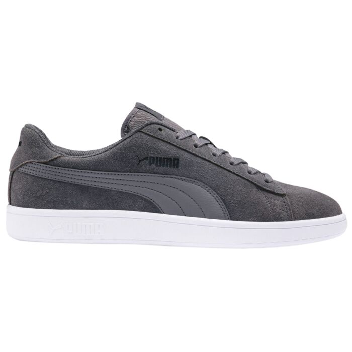 Puma Smash V2 aus Leder Retro-Style Unisex grau-weiss, 36 von Puma