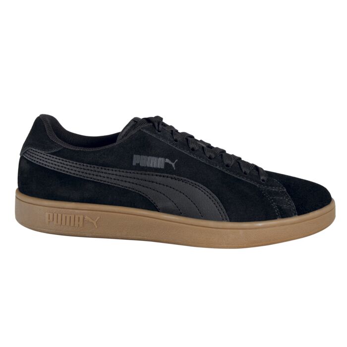 Puma Smash V2 aus Leder Retro-Style Unisex schwarz-braun, 36 von Puma