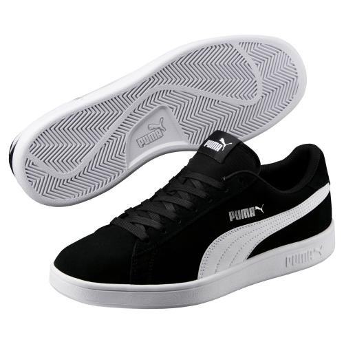 Puma Smash v2 - Puma Black-Puma White-Puma Silver (Grösse: 44.5) von Puma